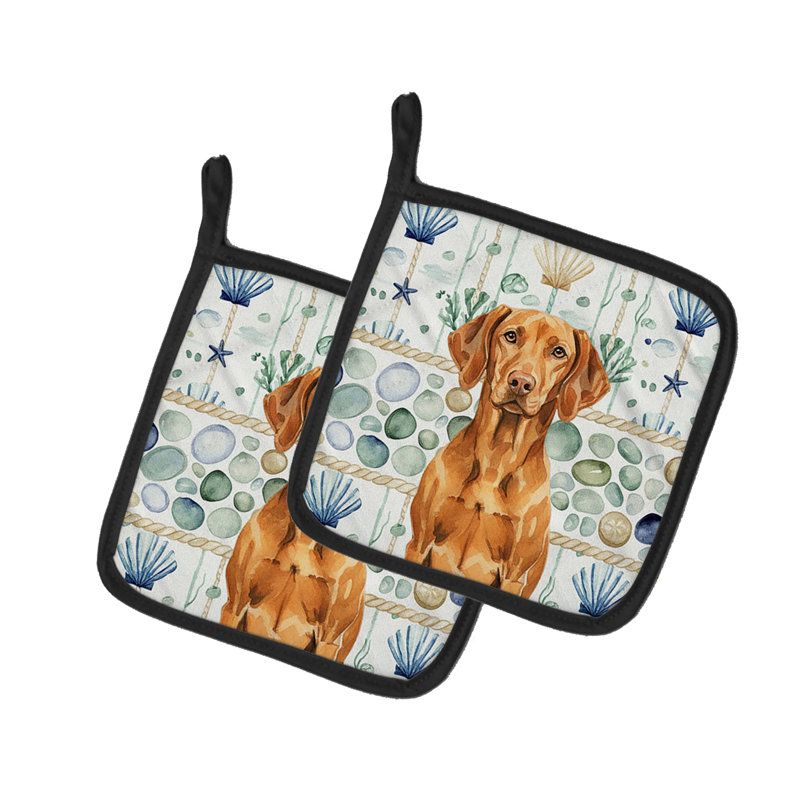 Paire de poignées en verre Vizsla
