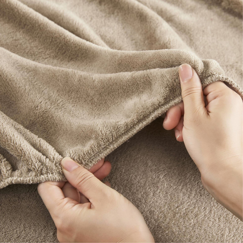 Drap simple taupe - 100% pour une literie confortable, brossé des deux côtés, livré avec un drap plat, des draps-housses et une taie d'oreiller, matelas élastiqués de 16 po, 3 pièces conformes à l'ombre, sensation de velours doux, contient