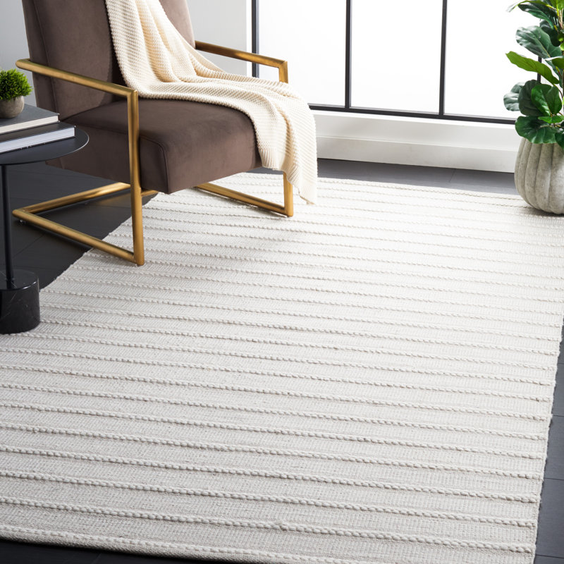 Kilim Hand Woven Performance Striped Rug, Rectangle 5' x 8'