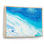 Bleu et blanc, vagues liquides I - Peinture sur toile-67230083-67230084
