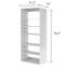 Tablette pour garde-robe 31,2 po Anshika