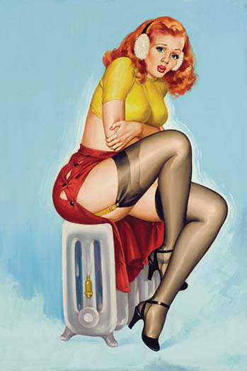 Imprimé flirt, H 30 po x l 20 po x P 1,5 po