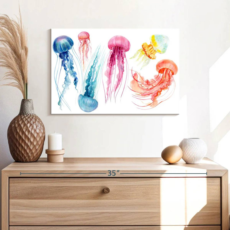 Brampt Dreamy Jellyfish, 16" H x 24" W