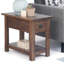 Table de bout étroite en bois d'acacia massif avec tiroir et tablette Wyandotte Monroe-786623096-786623099