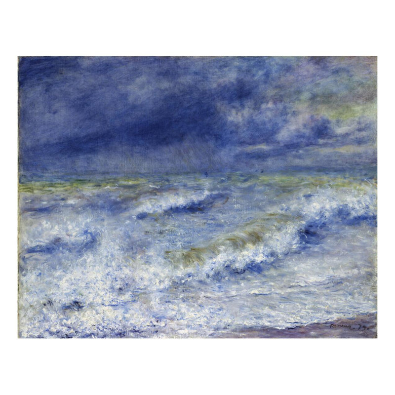 «Seascape» par Pierre-Auguste Renoir - Estampe numérique, H 22 po x l 28 po