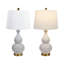 Lampe de table moderne en céramique 26,5 "avec gradateur à 3 voies et port USB Conyer-584384414