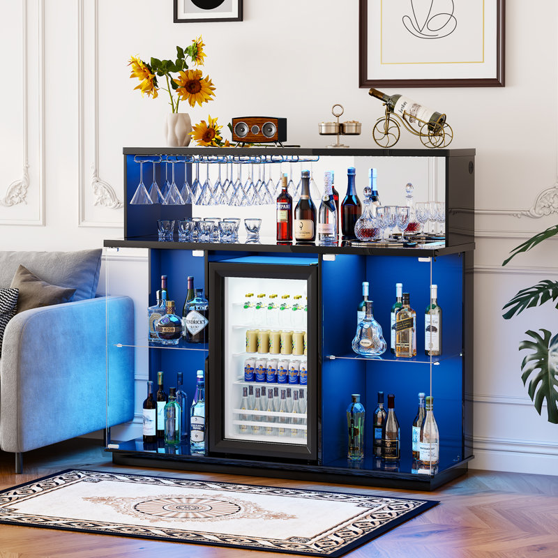 45 cm Bar Cabinet Bar Cabinet, Black