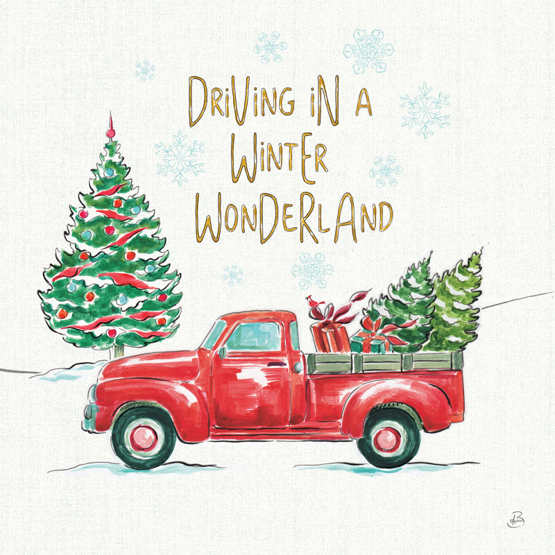 Christmas In The Country IV by Daphne Brissonnet - Wrapped Canvas Print, 51cm H x 51cm W x 3.8cm D