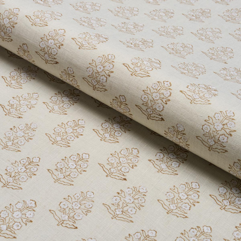 Tissu imprimé Aditi, Sauge