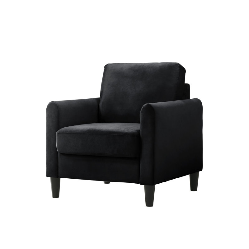 Velvet Armchair, Black Velvet