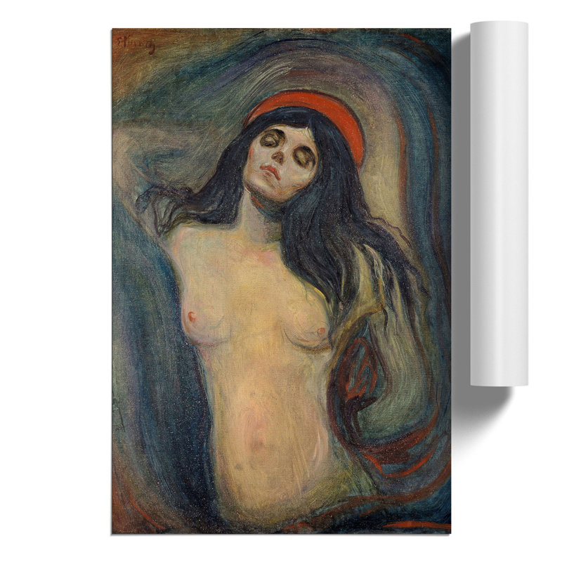 Madonna by Edvard Munch - Frameless Print, 30cm H x 21cm W x 0.1cm D