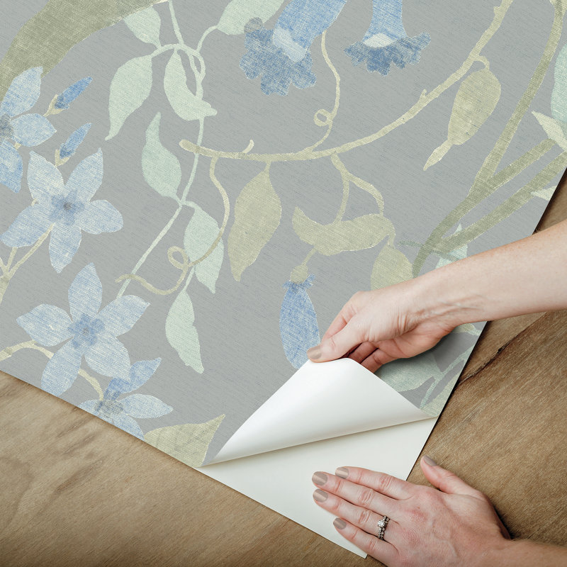 Papier peint adhésif Jesinda Cobalt, Vert