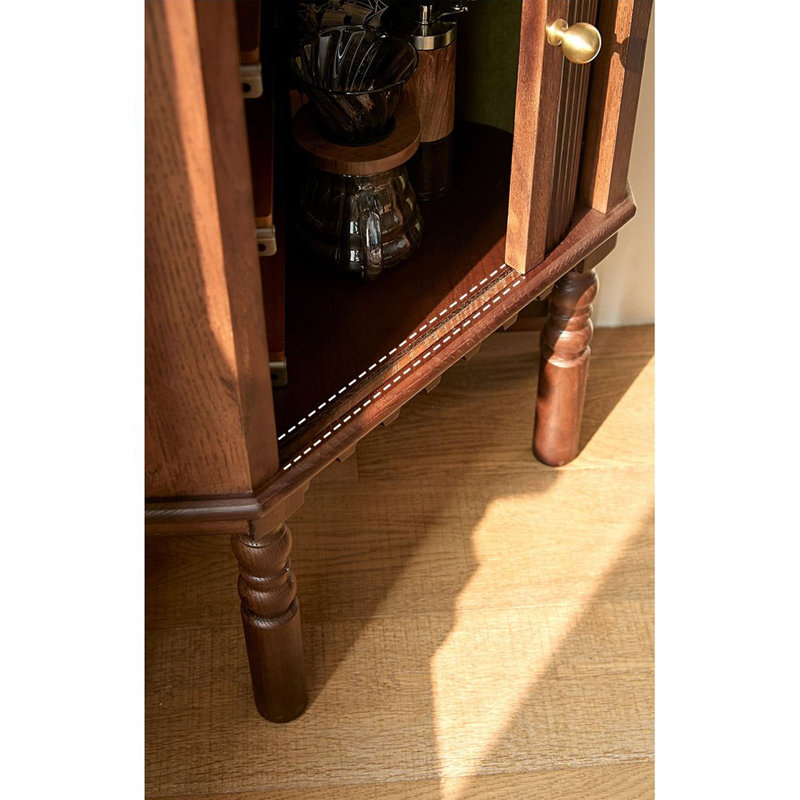 French Style Retro Accent Cabinet Accent Cabinet, Brown