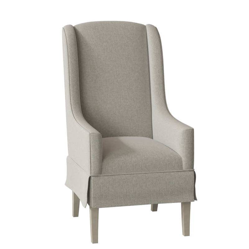 Fauteuil à oreilles rembourré Reed, 3157 Albâtre, Noisette