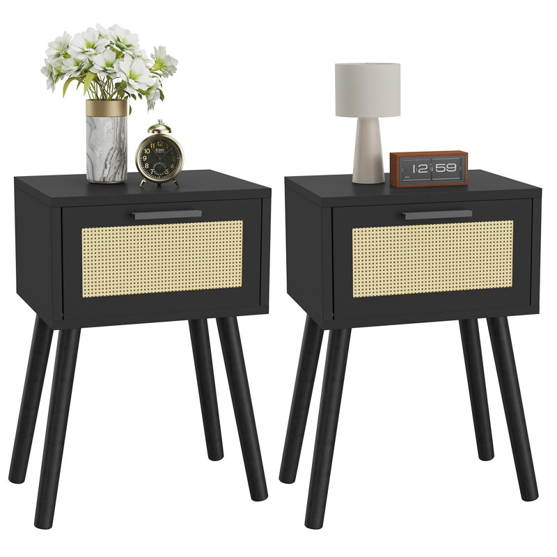 Andjela End Table, Black