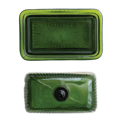 Pressed Glass Butter Dish