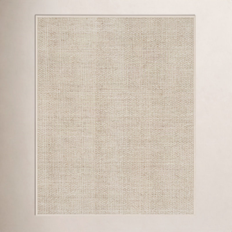 Auckland Bamboo Slat/Seagrass Natural/Beige Area Rug, Rectangle 8' x 10'