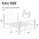 Auxter 38" Metal Platform Bed Frame with Parisian Style Headboard and Footboard, Heavy-duty Slats Support, Under Bed Storage, No Box Spring Needed