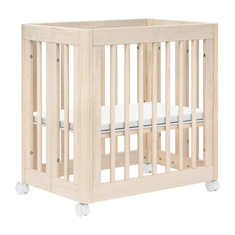 Yuzu 8-In-1 Convertible Crib With All-Stages Conversion Kits, Washed Natural 