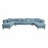 Sectional Sofa W/7 Pillows
