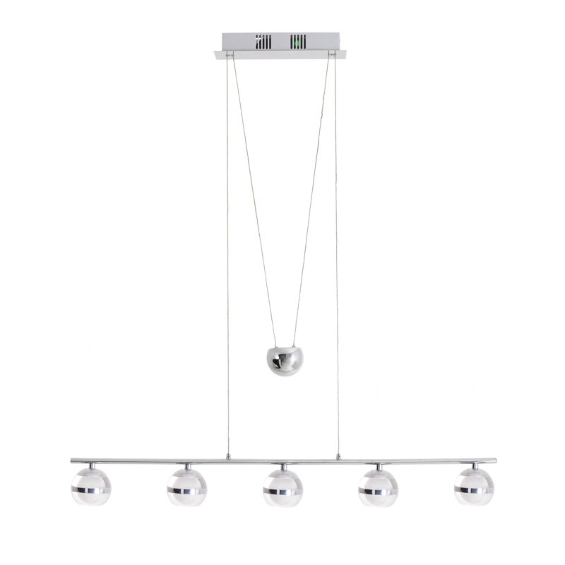 Rizokarpaso 5 - Light Chrome LED Kitchen Island Pendant