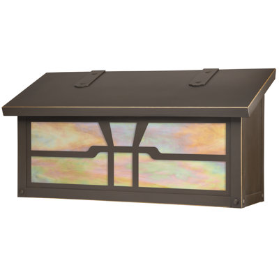 Gamble Brass Wall Mounted Mailbox