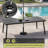 8-Person Aluminum Outdoor Dining Set With Umbrella Hole And Stackable Chairs-1652919273