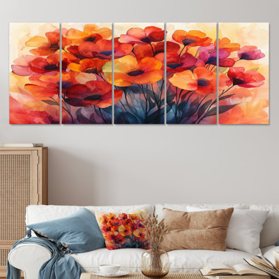 Colesville - coquelicots - art mural traditionnel