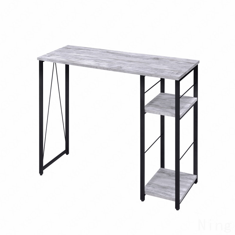 Bureau d'écriture antique blanc et noir, Blanc