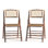 Chaise pliante Elliott Bamboo Wood - Chaise pliante pour événement - Chaise pliante commerciale