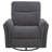 Adler Upholstered Power Swivel Glider Recliner Charcoal Grey-2086831852