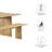 Modway Amistad Wood Dining Table and Bench Set-90924125-90924128