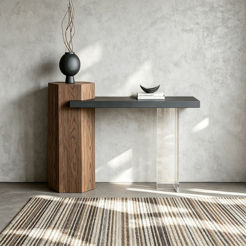 Console Modern, H 33,46 po x l 39,37 po x P 13,78 po