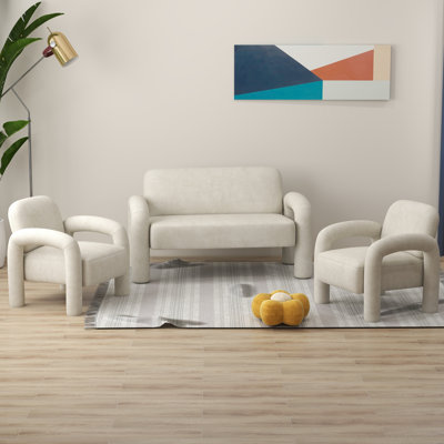 Iryanna 3 - Piece Velvet Living Room Set