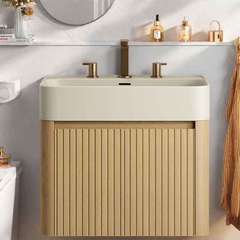 Wall Mounted With Solid Surface Top, 23.62