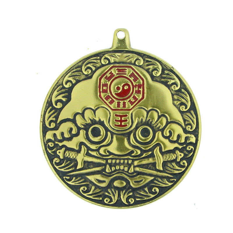 Décoration murale Miroir Tiger Head Yin Yang Bagua