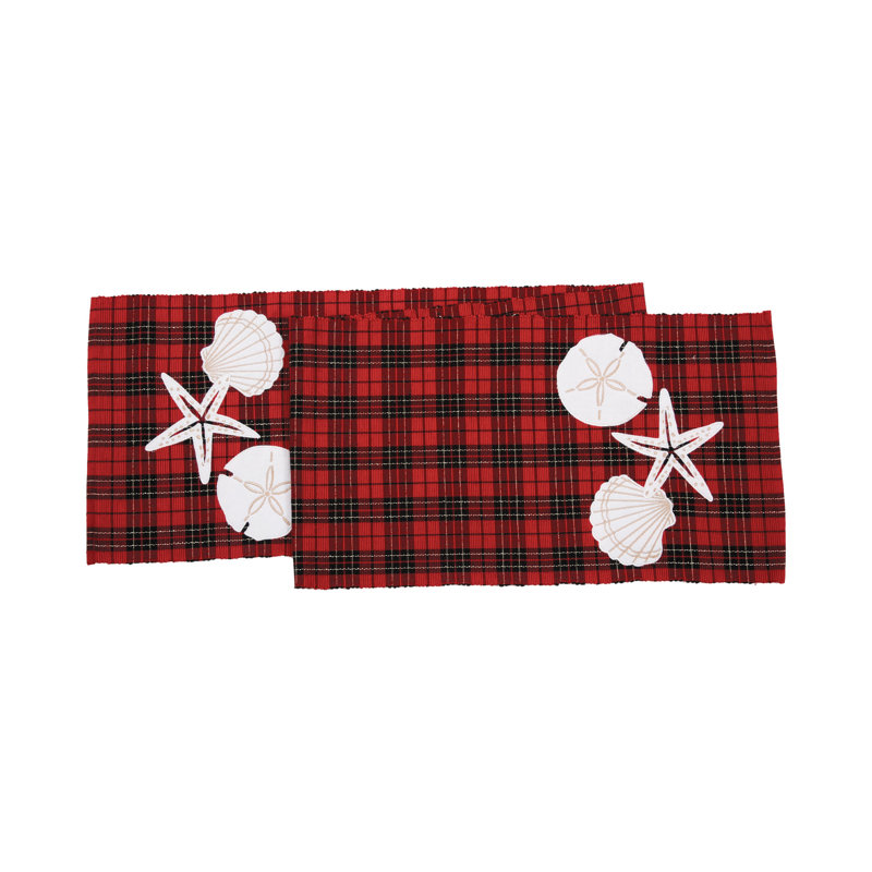 Seaside Plaid Table Runner