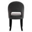 Chaises de salle à manger rembourrées en lin avec dossier haut incurvé et pieds en bois massif-1696384124-1696384125