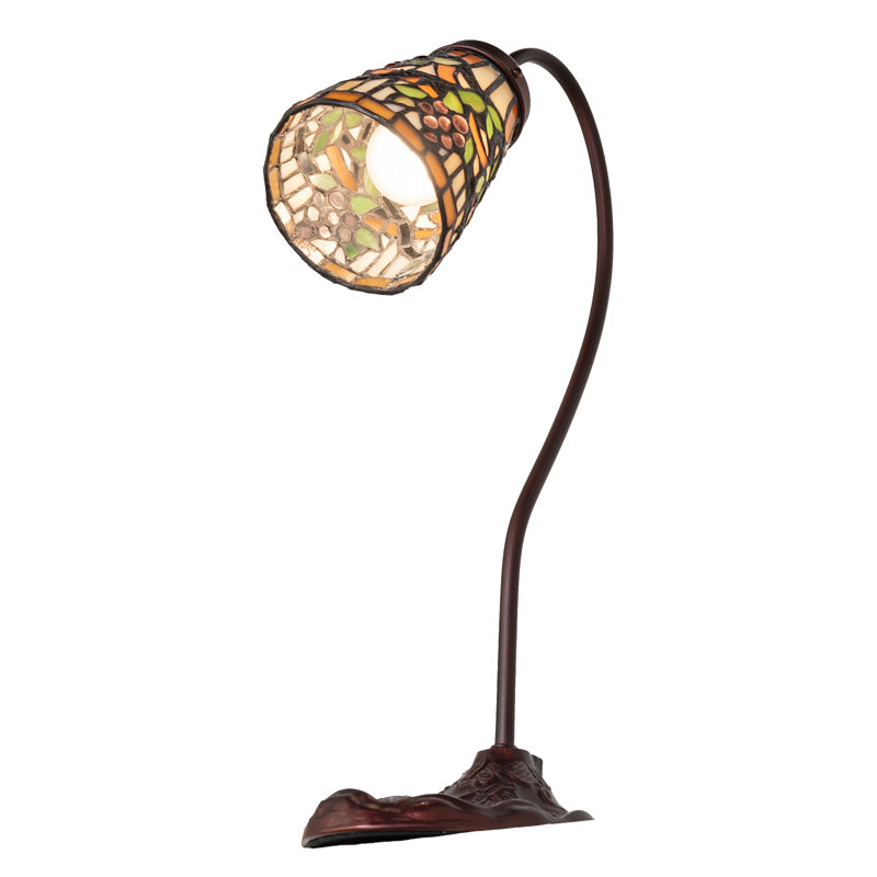 18" High Jeweled Grape Gooseneck Accent Lamp