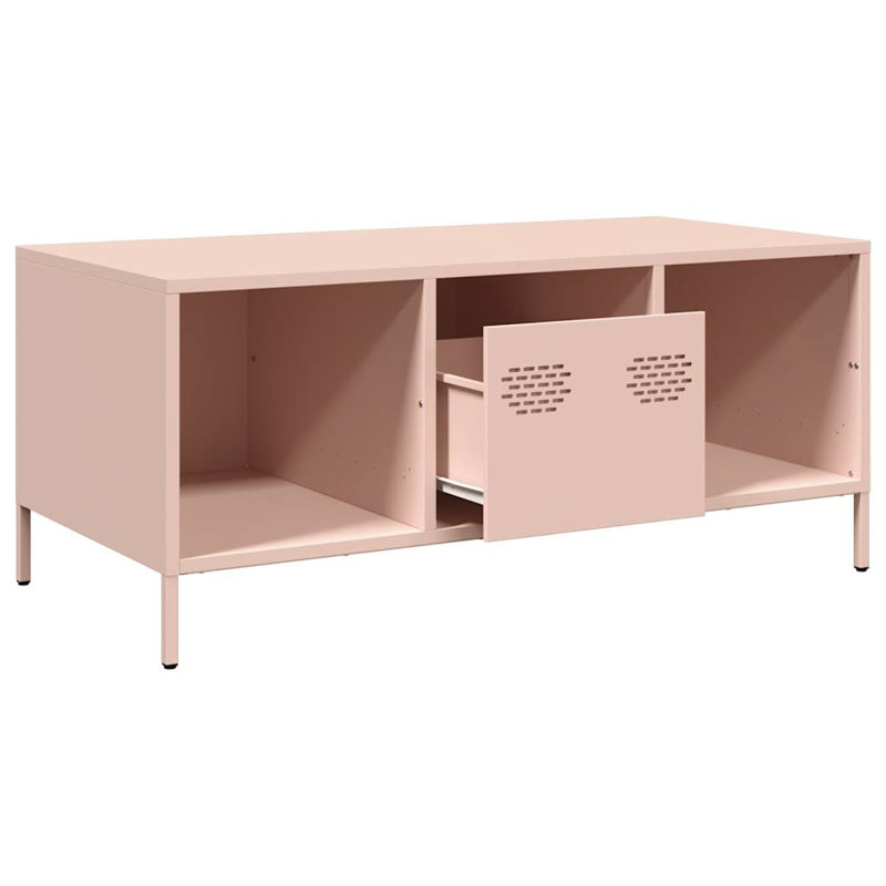 Alizai Coffee Table with Storage, Pink