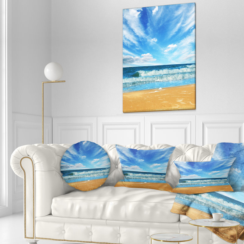 Coussin lombaire en mer et eau brillante