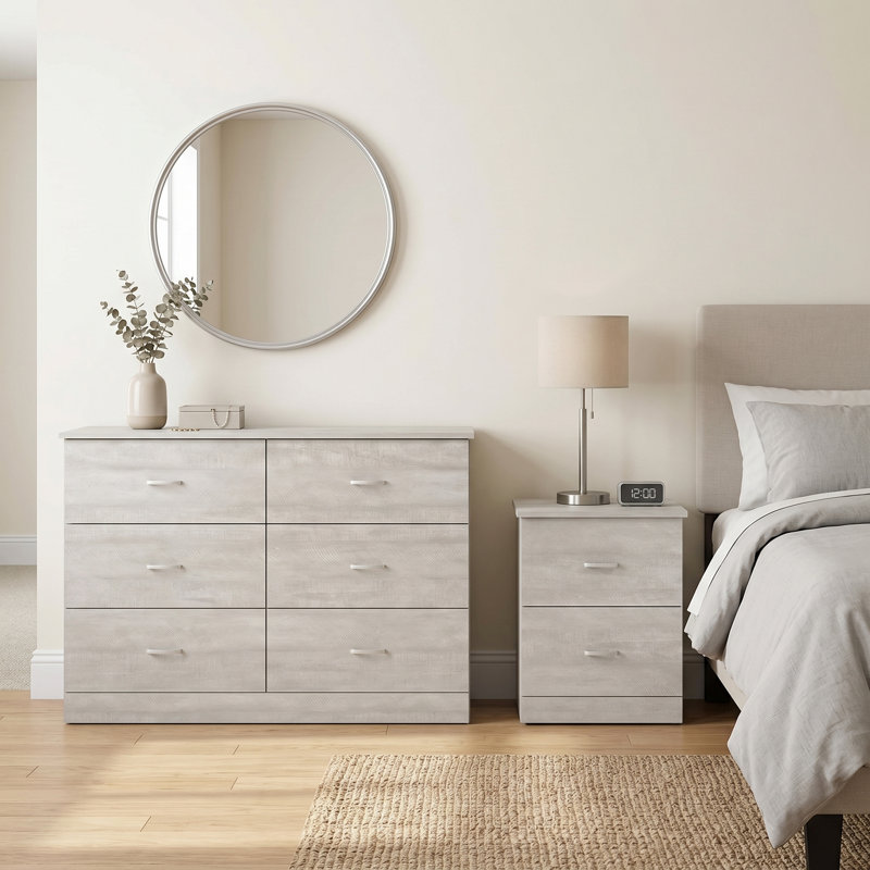 Allyannah 2 Pieces Bedroom Set, Dusty Gray Oak