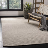 Cherif Wilton Hand Hooked Viscose/Wool Solid Color Rug in Gray