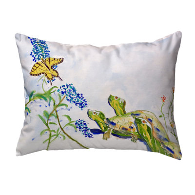 Coussin intérieur / extérieur Turtles and Butterfly