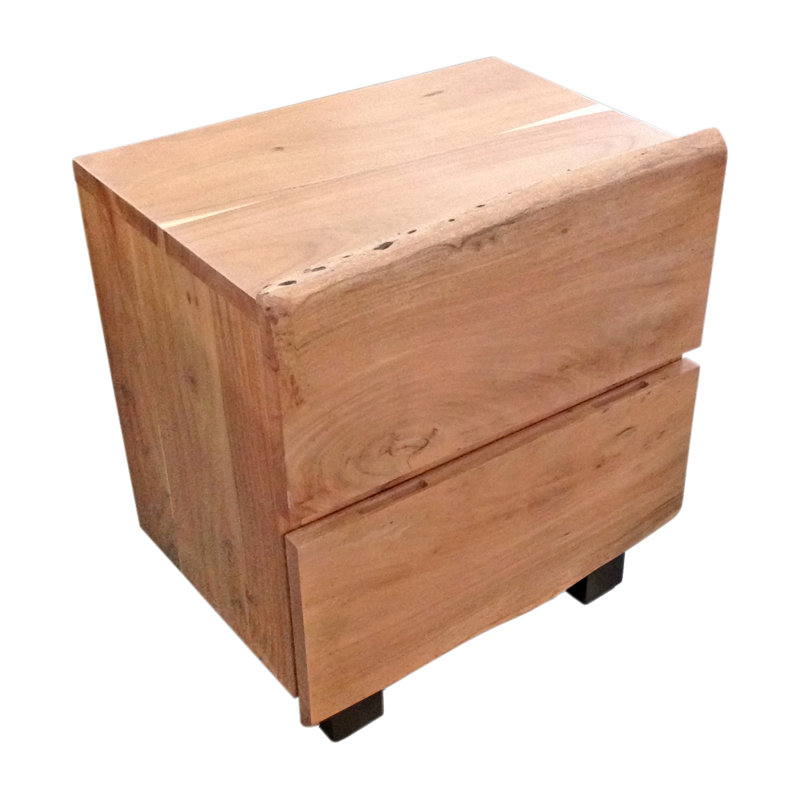 Platon 2 Drawer Bedside Table
