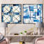 Cuzzocrea - Ensemble de 2 collages carrés à formes abstraites-101858220-101858226
