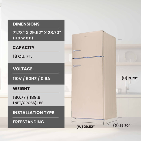 EQUATOR ADVANCED Appliances 18.7 in. 2.8 cu.ft. 12V/DC RV Built-in