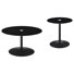 Venito Round Glass Top Coffee And End Table Set Black