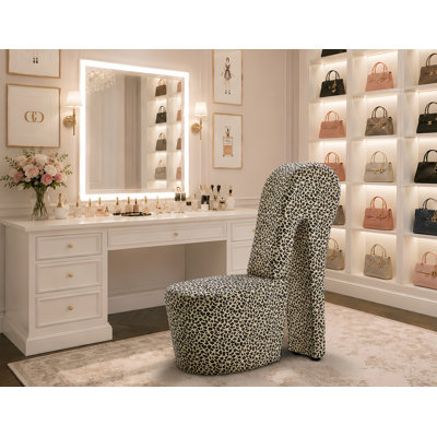 Fauteuil d'appoint à talon haut Steller (Snow Leopard) 
