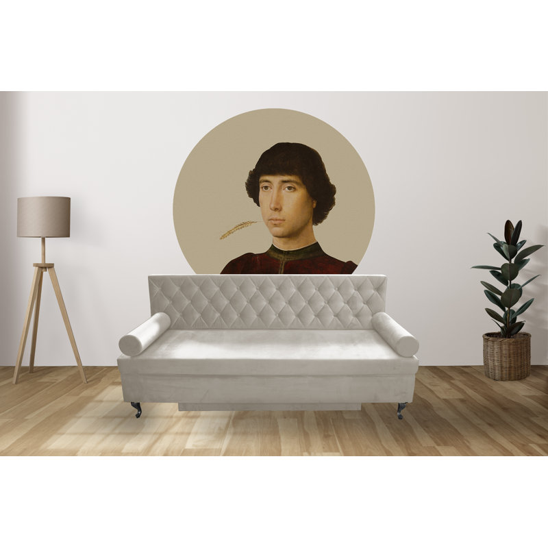 Glamour 3 Seater Sofa Bed, Cream